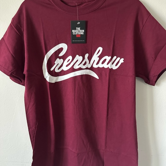 The Marathon Clothing Burgundy  Short Sleeve Tee - Picture 2 of 7